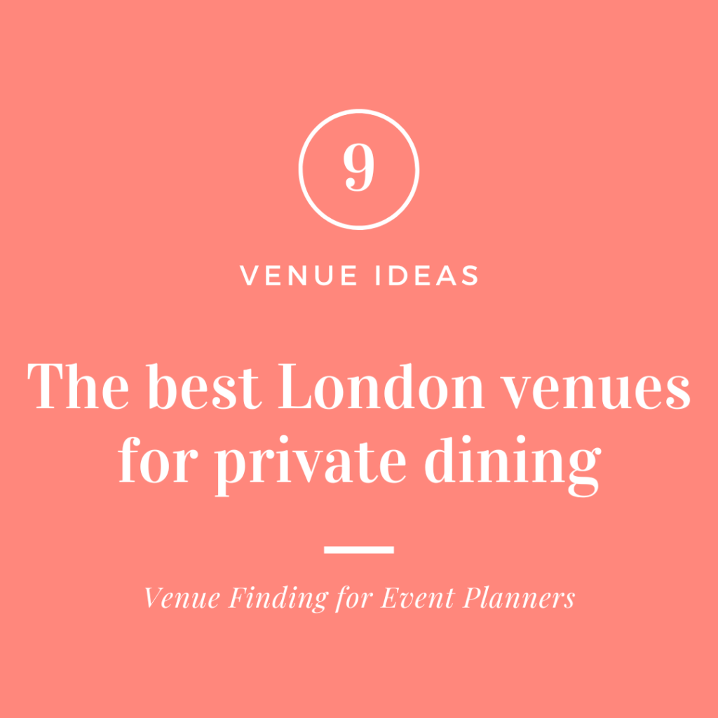 London venues for private dining